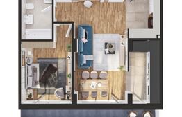 Apartament 2 camere, 60 mp, bloc nou, zona Iris