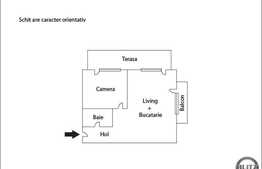 Vanzare 2 camere, 48.34 mp, TERASA de 20 mp! Finalizare in 2016! Semifinisat!