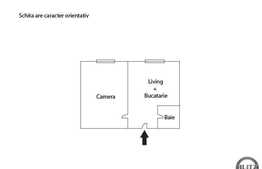 De vanzare apartament 2 camere, 42 mp,etaj intermediar, zona strazii Vanatorului