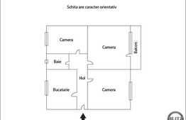 De vanzare apartament 3 camere, 62 mp, boxa subsol, zona strazii Aleea Azuga