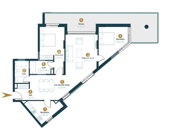 Apartament de vânzare 3 camere Intre Lacuri - 154925AV | BLITZ Cluj-Napoca | Poza1