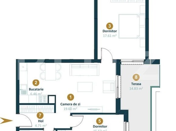 Apartament de vânzare 3 camere Intre Lacuri - 154925AV | BLITZ Cluj-Napoca | Poza6