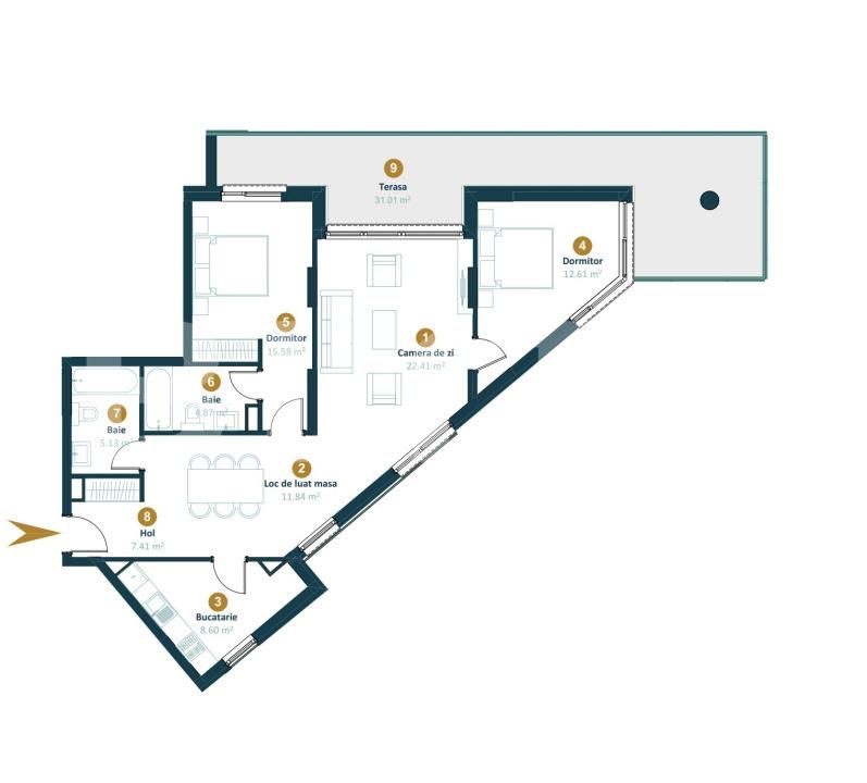 Apartament de vânzare 3 camere Intre Lacuri - 154925AV | BLITZ Cluj-Napoca | Poza6