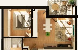 Apartament 2 camere, 48 mp, constructie noua, zona Dunarii 