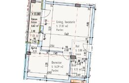Apartament de 2 camere, semidecomandat, bloc nou, zona Pod IRA