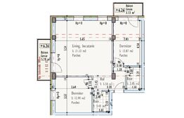 Apartament de 3 camere, semidecomandat, bloc nou, zona Pod IRA