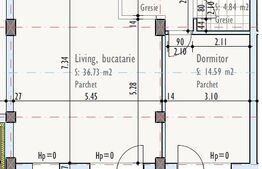Apartament de 2 camere, semidecomandat, bloc nou, zona Pod IRA