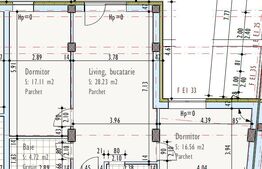 Apartament de 3 camere, semidecomandat, bloc nou, zona Pod IRA