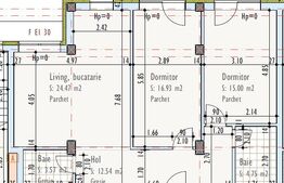 Apartament de 3 camere, semidecomandat, bloc nou, zona Pod IRA