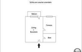 Vanzare apartament 2 camere, 46,71 mp, semifinisat, zona centrala