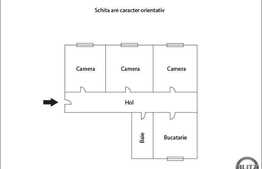 Vanzare apartament 3 camere, 67 mp, terasa, loc de parcare, zona strazii Fagului