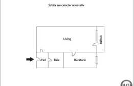 De vanzare garsoniera, 26 mp, boxa subsol, zona strazii Cojocnei