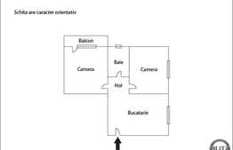 Vanzare apartament 2 camere, 53 mp, decomandat, zona strazii Dunarii