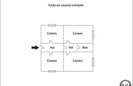 Vanzare apartament 3 camere, 60 mp, decomandat, zona strazii Eremia Grigorescu