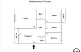 De vanzare apartament 4 camere, 80 mp, decomandat,zona strazii Nicolae Titulescu