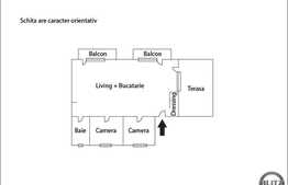Penthouse de 100 mp, TERASA de 70 mp! Mobilat modern! Zona POLUS!