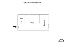 De vanzare apartament 1 camera, 32 mp, boxa subsol, zona strazii Bucegi