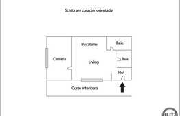 De vanzare apartament 2 camere, 45 mp, parcare, zona strazii Gorunului