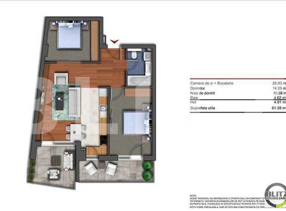 Apartament de vânzare 3 camere Bună Ziua - 15606AV | BLITZ Cluj-Napoca | Poza1