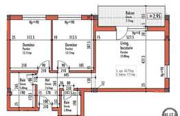 Vanzare apartament 3 camere, 62,77 mp, semifinisat, zona Calea Turzii