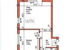 Vanzare apartament 2 camere, 49,19 mp, semifinisat, zona Calea Turzii