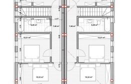 Duplex 4 camere, 120mp utili in Dezmir