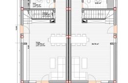 Duplex 4 camere, 120mp utili in Dezmir
