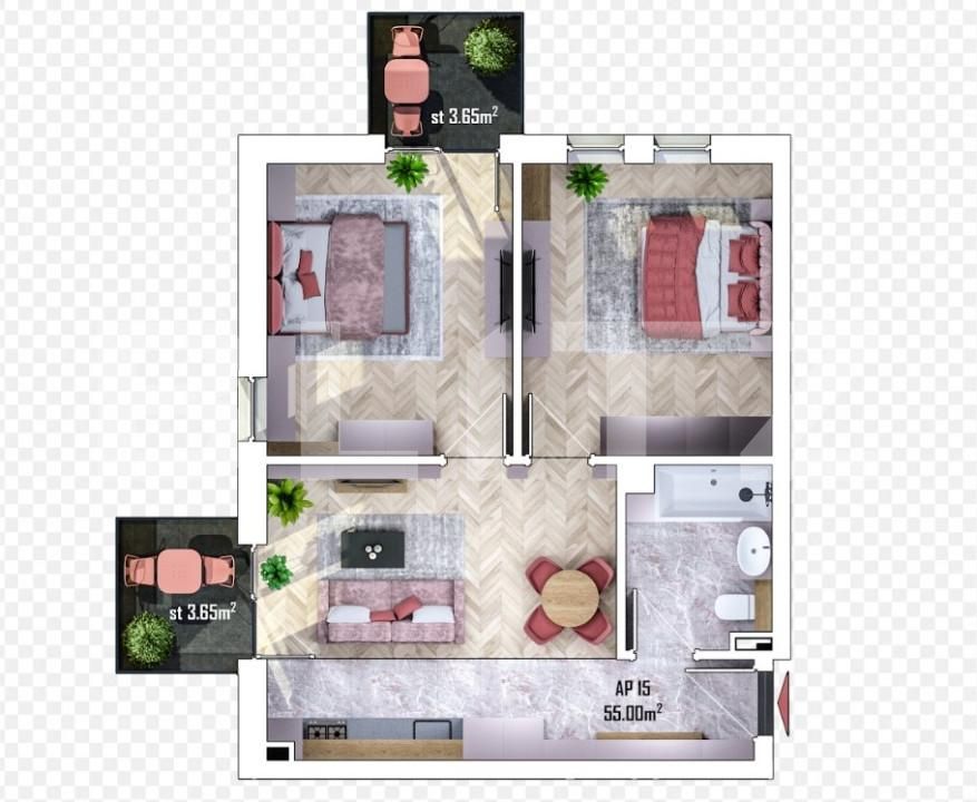 Apartament de vânzare 3 camere Apahida - 156212AV | BLITZ Cluj-Napoca | Poza6