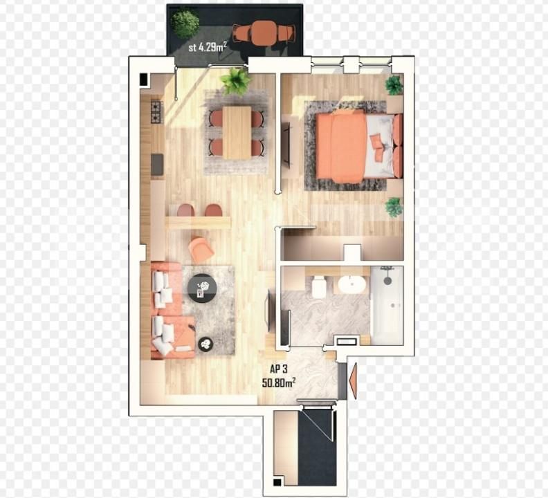 Apartament de vânzare 2 camere Apahida - 156213AV | BLITZ Cluj-Napoca | Poza5