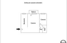 De vanzare apartament 2 camere, 41,07 mp, zona strazii Aleea Garbau