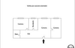 Vanzare apartament 3 camere, 63,30 mp utili, parcare, zona strazii Buna Ziua