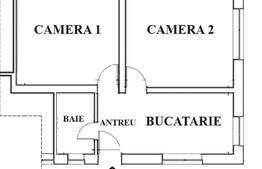 Apartament, 2 camere, 56mp decomandat, zona Grigorescu 
