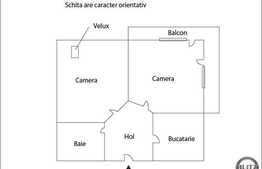 Apartament semifinisat, 60 mp, zona sensului giratoriu, pod amenajabil de 25 mp