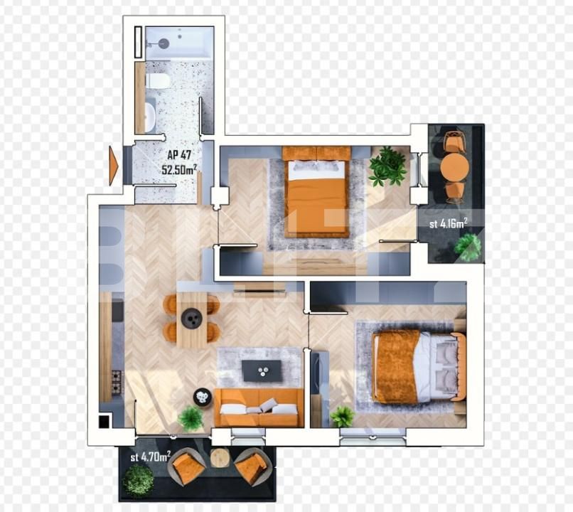 Apartament de vânzare 3 camere Apahida - 156570AV | BLITZ Cluj-Napoca | Poza5