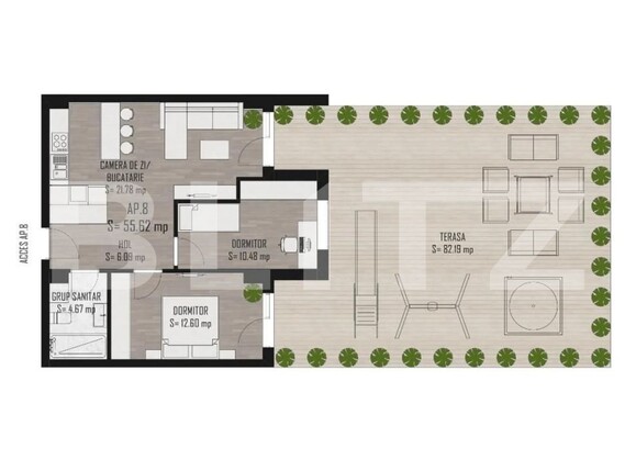 Apartament de vânzare 3 camere Gheorgheni - 156610AV | BLITZ Cluj-Napoca | Poza2