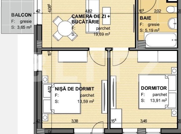 Apartament de vânzare 3 camere Apahida - 156639AV | BLITZ Cluj-Napoca | Poza2