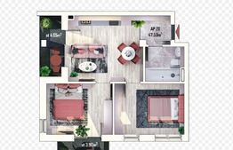 Apartament 3 camere, bloc nou, Apahida