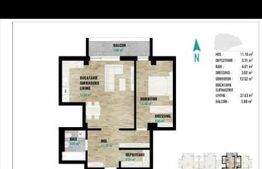 Apartament 62 mp utili, balcon, parcare, modern, cartier Europa