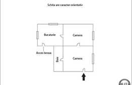 De vanzare apartament 2 camere, 70 mp, terasa 10 mp, zona strazii Predeal