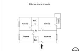 Vanzare apartament 3 camere, 73 mp, loc parcare, zona strazii Plopilor