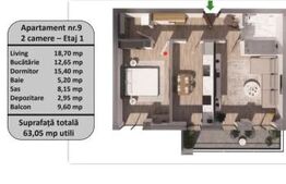 Apartament 2 camere, zona Tractorul-Finalizare Decembrie 2025