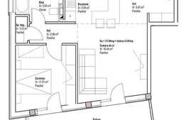 2 camere, 52 mp, semifinisat, imobil nou, finalizare 2016!