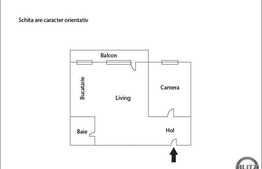 2 camere, 51 mp, loc de parcare, zona Roata