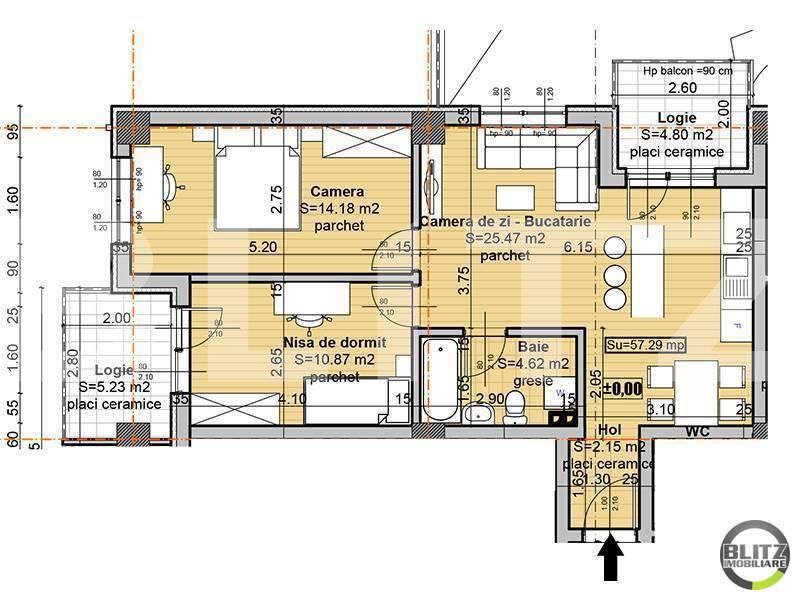 Apartament de vânzare 3 camere Baciu - 15733AV | BLITZ Cluj-Napoca | Poza11