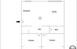 Apartament de vanzare cu 3 camere, decomandate,82 mp, zona strazii Bucuresti.