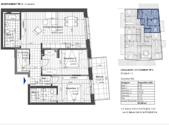 Apartament de vânzare 3 camere Semicentral - 157428AV | BLITZ Cluj-Napoca | Poza1