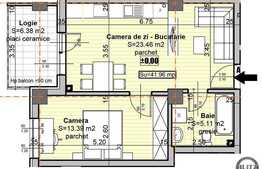 Vanzare apartament 2 camere, 42,16 mp, imobil nou, zona Calea Baciului