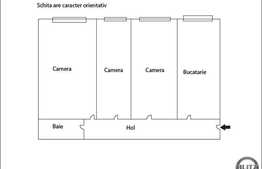 3 camere, 75 mp, etaj intermediar, zona strazii Mehedinti