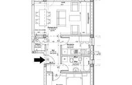 De vanzare apartament 2 camere, 58,73 mp, semifinisat, zona strazii Romul Ladea