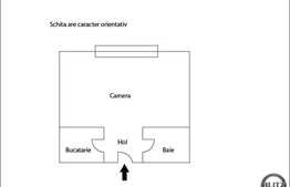 Apartament de vanzare cu 1 camera, 20 mp, decomandat, zona strazii Fabricii